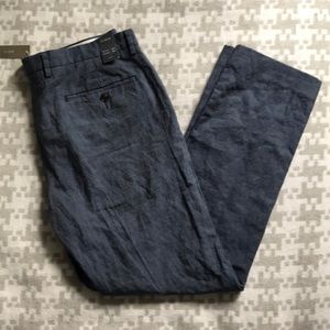 NWT J. Crew Bowery Blue Linen Pants